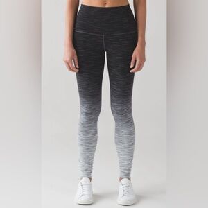 lululemon athletica Wunder Under Black to Gray Ombre High-Rise Leggings